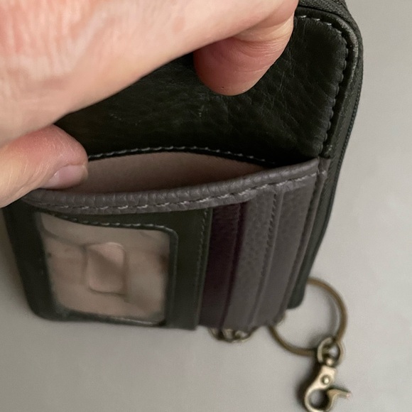 The Sak Multi-Color Leather Card Holder with Keychain - Picture 6 of 8